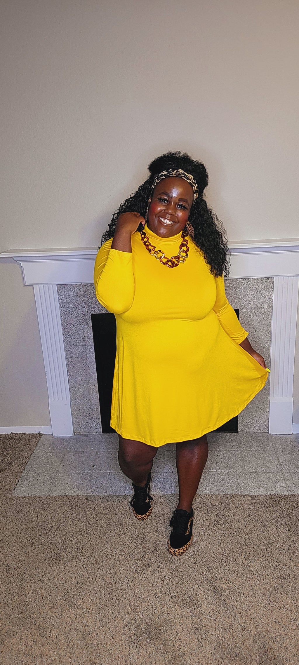 One of a Kind- Mustard Yellow Dress